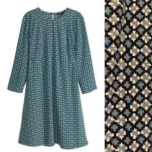 H&M 3/4 Sleeve Babydoll Swing Dress
